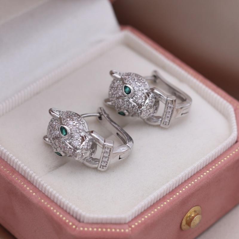 South Korea New Design Fashion Jewelry 16K Gold Plated Animal Leopard Earrings Elegant Women's Daily Work Accessories