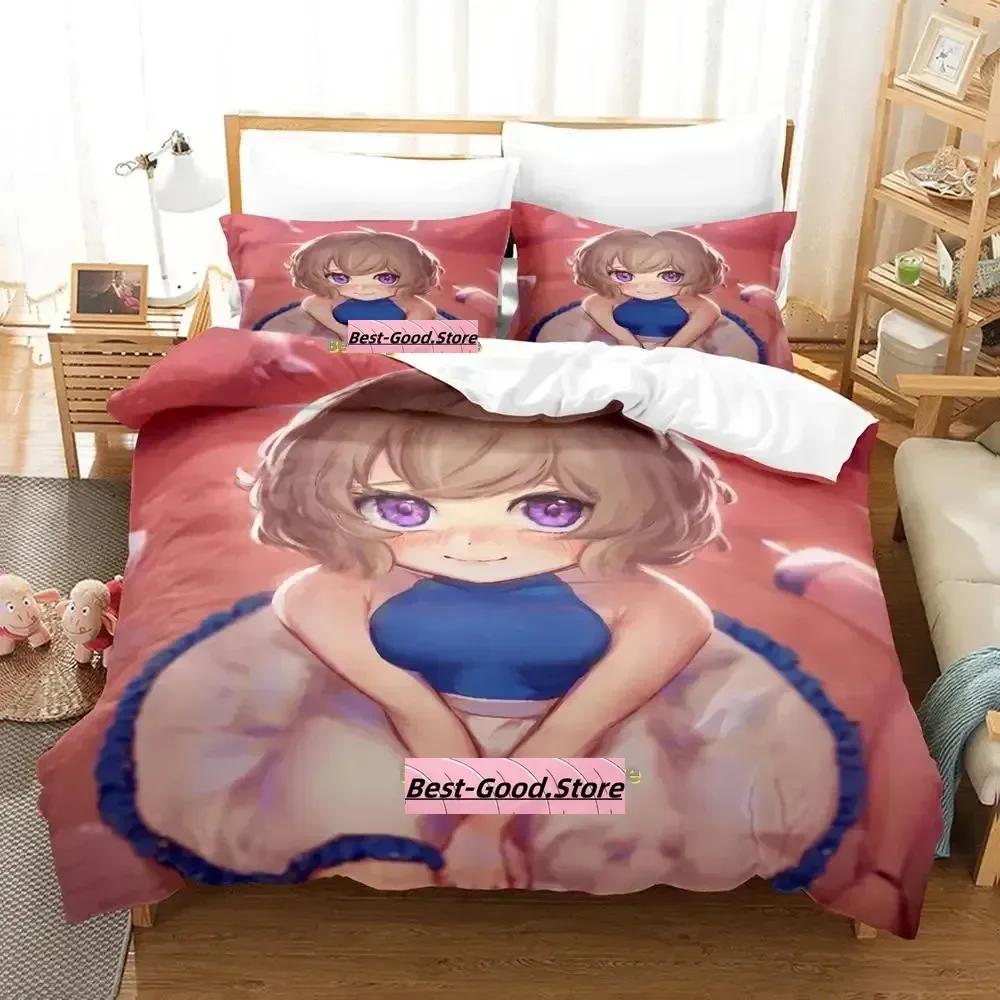 Новый Kawai Iwanaga Kotoko Комплект постельного белья Односпальный Двуспальный Ful Quen King-Sized Размеры Размеры Комплект постельного белья Взрослые Люди Детская Спальня Пододеяльники Аниме