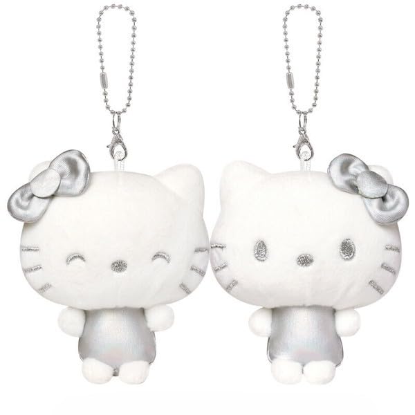 Sanrio Hello Kitty Mimi A Silver Nico Plush Keychain