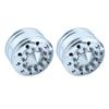 2pcs RC Truck Metal 20mm/25mm Width Wheel Drive/Bearing Hub Rim for 1/14 Tamiya SCANIA 770S 56368 VOLVO ACTROS MAN Model Car