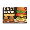 Хот-дог Свежие гамбургеры Металлические жестяные таблички Барбекю Винтажные постеры Домашний декор для кухни Жестяная картина Таблички для магазина фаст-фуда