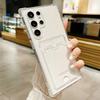 Модный прозрачный мягкий чехол-держатель для карт для телефона Samsung Galaxy S25 S24 S23 S22 S21 S20 FE Note 20 Ultra противоударный чехол