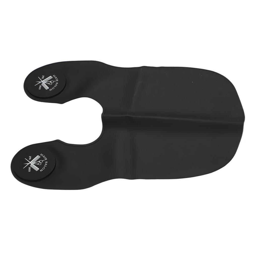 Подушечка для стрижки волос, черный водонепроницаемый силиконовый ошейник для стрижки волос большого размера для салонов красоты