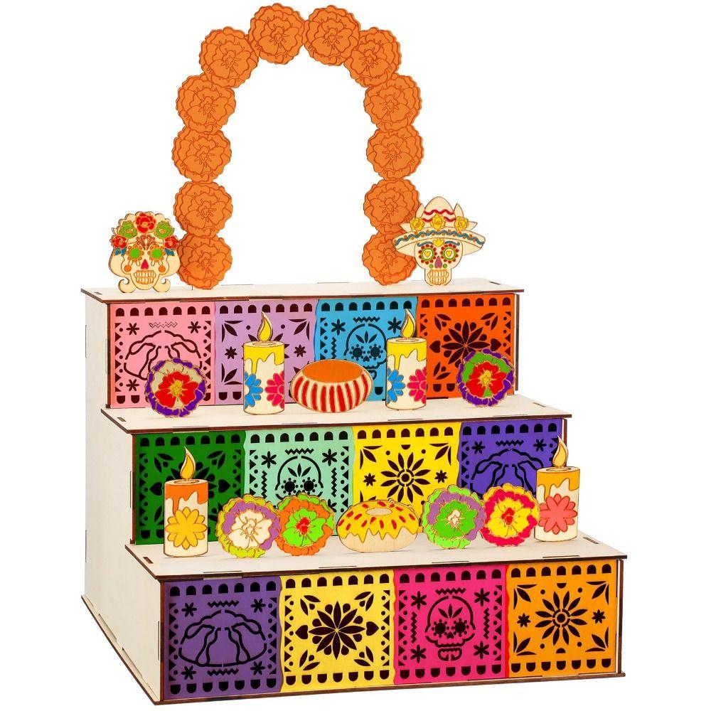 Wooden Wooden Shadow Box Shadow Box Design Ofrenda Altar Display  Memorial Decorations