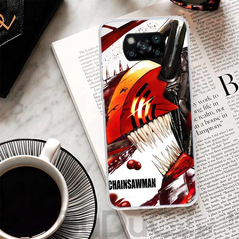 Чехол C-Chainsaw Man Denji для Xiaomi Poco X7 X6 X5 Pro X3 Nfc F7 Ultra Чехол для телефона F6 F5 X4 F4 Gt F3 M6 M5S M4 M3 Печатный корпус P