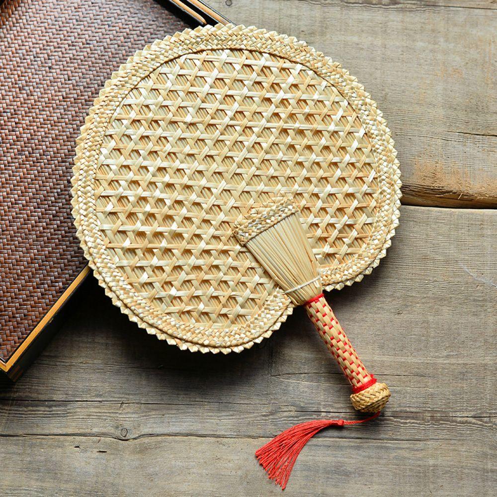 DIY Chinese Style Pushan Environmentally Friendly Cooling Fan Hand Fans Woven Fan Home Decoration