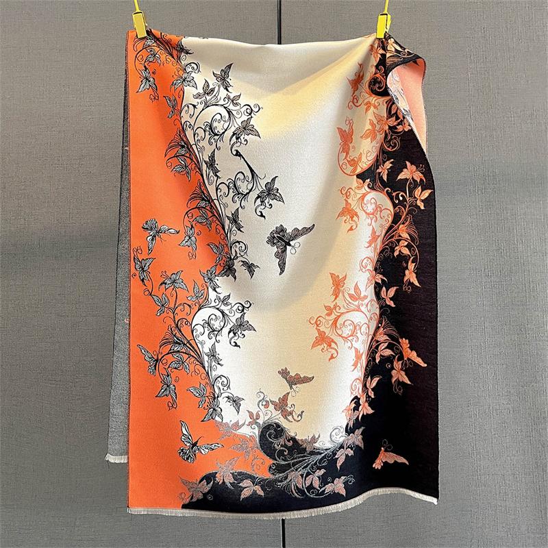 Fashion Luxury Thicken Warm Winter Women Scarf Imitation Cashmere Shawl Pashmina Scarves Female Wrap Blanket Ladies Poncho