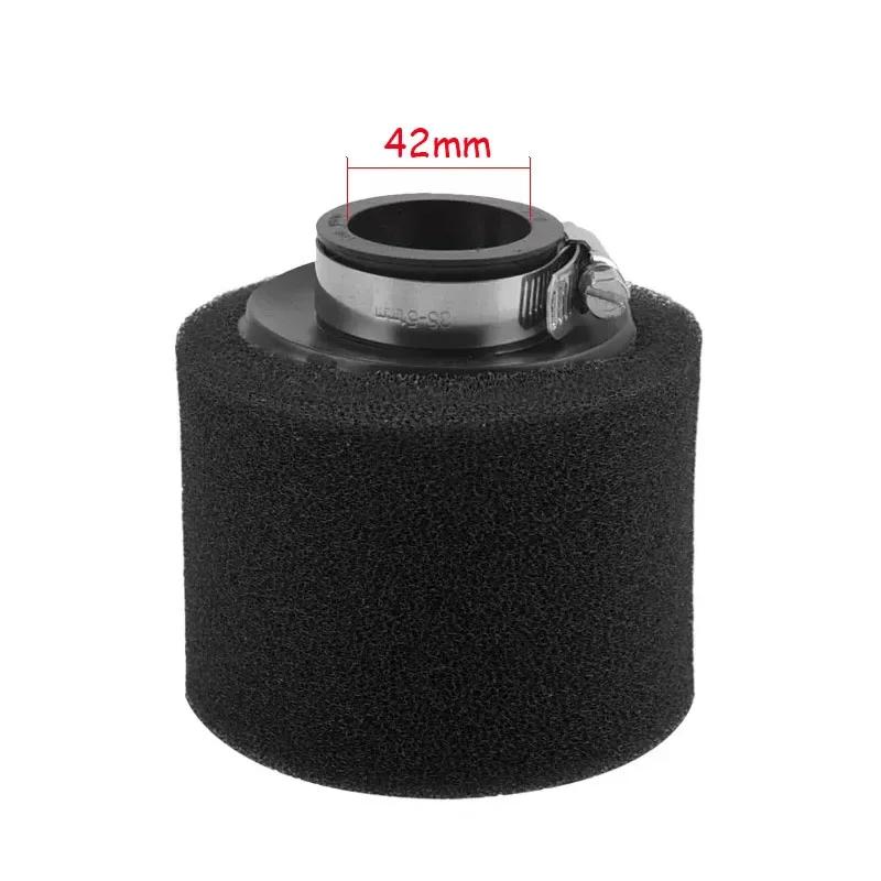 35/38/40/42/45/48/50mm Air Filter Black/Red Double Sponge Filter Cleaner Off Road Motorcycle ATV Beach Dirt Pit Bike Accessories