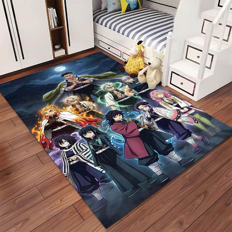 Demon Slayer Hashira Group Artwork suitable as a non-slip mat for the living room or bedroom sofa