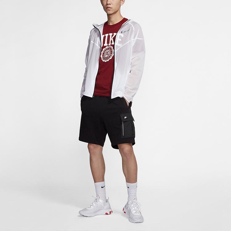 Nike Куртки Мужские Белые С капюшоном Тонкие Другое CQ2921-100