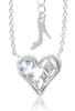 Disney Limited 250 Pieces Special Specifications Cinderella Open Heart Necklace Diamond Ladies Women Present Adults [Disney]