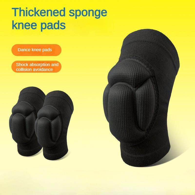 1 пара спортивных утолщенных наколенников для волейбола, экстремальных видов спорта, наколенник, поддержка танцев, эластичная защита от столкновений, наколенник