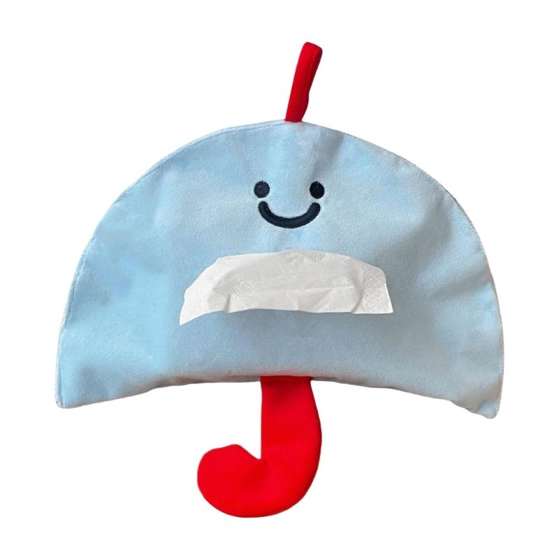 Unique Fabric Mushroom Wall Mounted Tissue Dispenser for Bathroom Kitchen or Office Storage Solution Daily Use