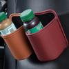 Auto Back Seat Cup Holder Organizer PU Leather Automotive Drink Rack Storage Bin Car Interior Accessories Car Door Cup Holder