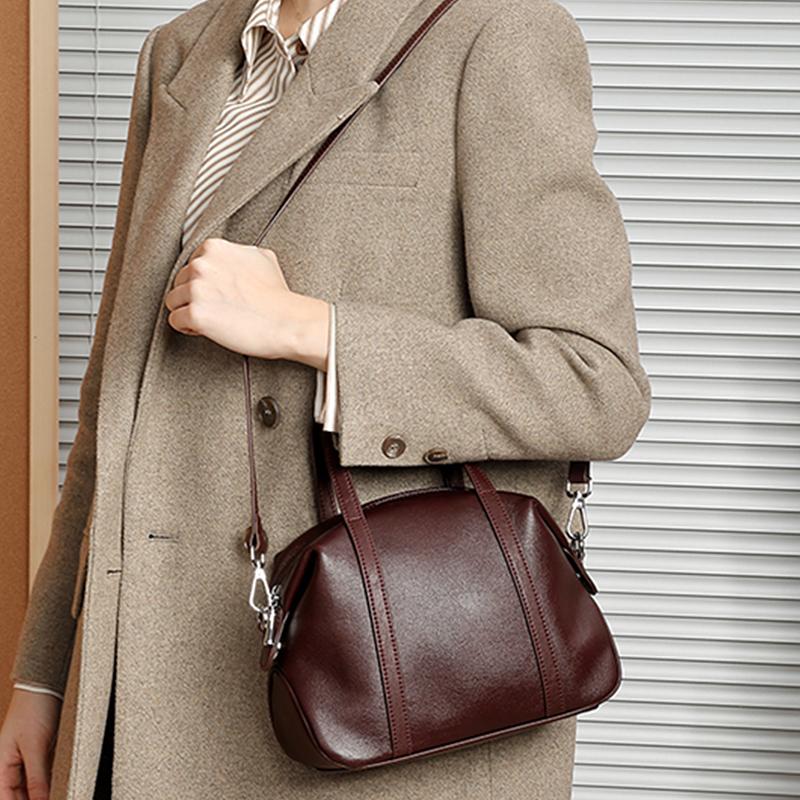 Сумки-подушки из натуральной кожи для женщин, модные дизайнерские кошельки через плечо, женские сумки-тоуты Boston Tote