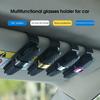 Car Accessories Car Visor Clip 180-degree Rotation Shockproof Sponge Dual Clip Good Organizer Car Accessory Car Sun Visor Glasses Holder for Auto