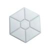 1Pcs Hexagonal Paving Brick Mould Plastic Walkway Brick Mold  For Lawn Patio Yard Garden