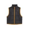 Mmq Puff Padded Vest Color Block Loose Stand Collar Vest Unisex Vests Charcoal 623047-13