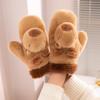 Thermal Snow Mittens Plush Plush Gloves Cute Winter Gloves Women Kids