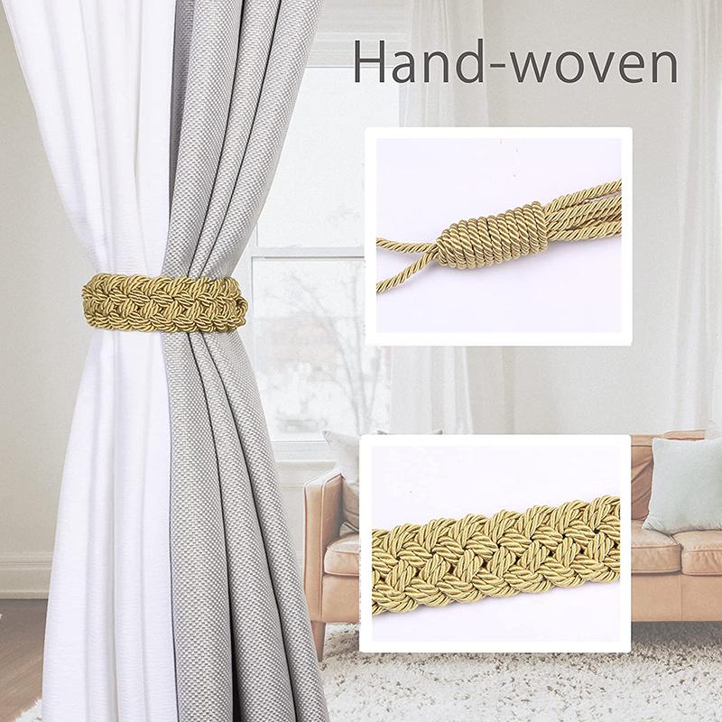 1 шт., подхват для штор ручной работы, тканая веревка «сделай сам», домашний декор, держатель для штор, подхват на спине, оконная драпировка, удерживающая аксессуары для комнаты