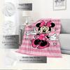 1pc Flannel Minnie Mouse Pink Polka Dot Bedding