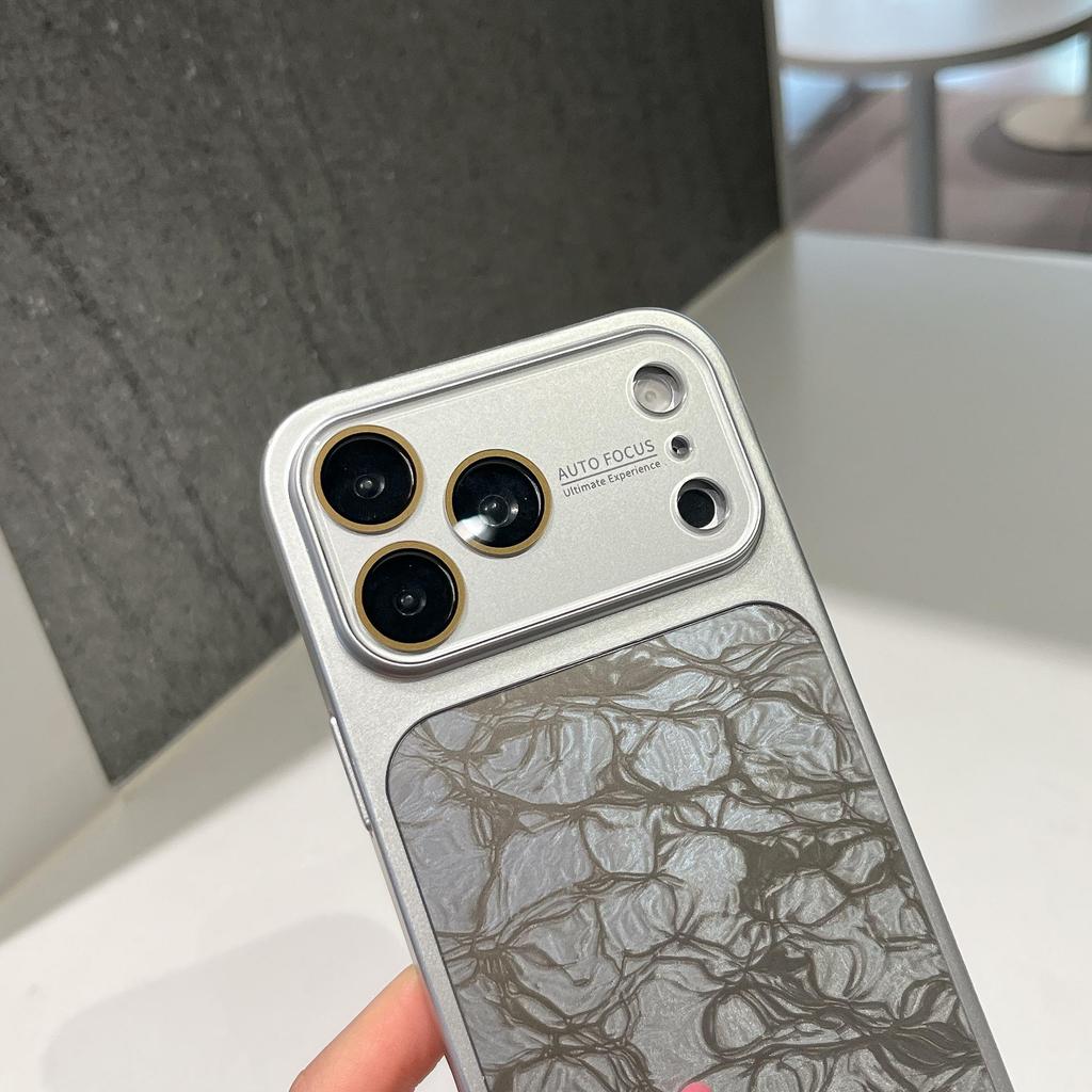 Чехол с узором «Ледяные трещины» для iPhone 16 Pro Max и Apple 15, Мгновенно трансформируется для 17 PM, Премиальное ощущение