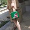 Women Fashion Casual Chain Box Bag Shoulder Bag Pearl Flower PU Leather