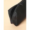 Daiso Square Label Pouch Black