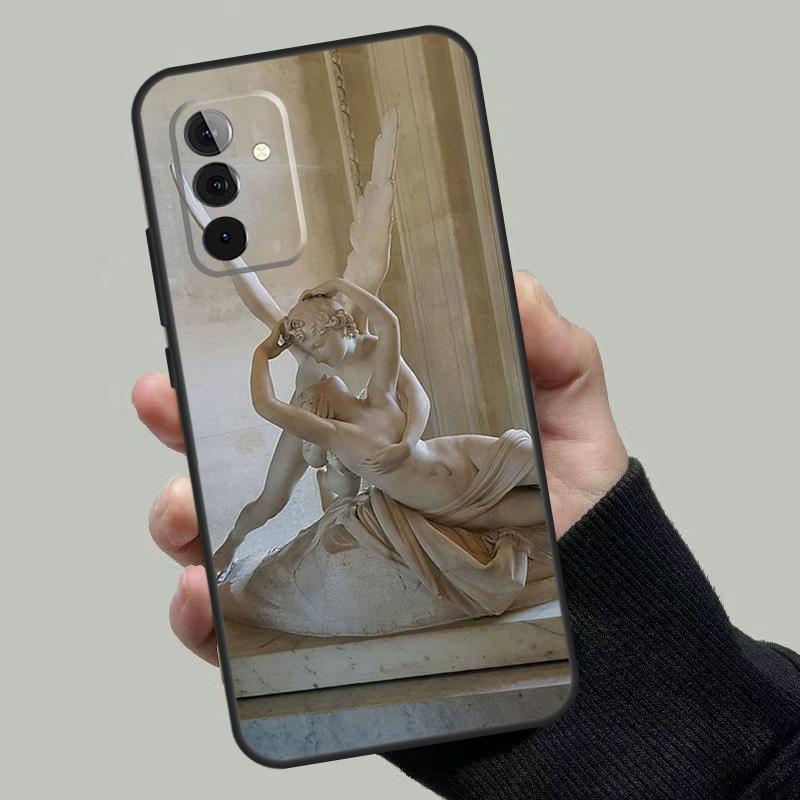 Художественный футляр-пенал Ангел Купидон для Samsung Galaxy A55 A35 A15 A52 A32 A12 A16 A26 A36 A56 A53 A33 A13 A14 A34 A54 A17