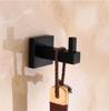 Tuqiu Bathroom Towel Hook Wall Hooks Black Kitchen Robe Hook SUS304 Black Key Hat Bag Hanger Holder Wall Mounted Clothes Hook