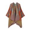 Elegant Vintage Shawl Cape Double-sided Tassel Split Travel Warmth