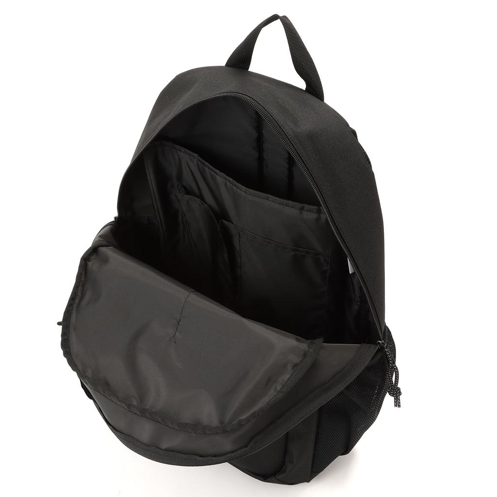 Рюкзак B4, размер для хранения ПК, 27 л, круглый, тип 1, воздушная камера, школьная сумка, школьный рюкзак, черный x белый x белый, высота 46 x ширина 31 x глубина 19 см [Adidas] 15,6 дюйма