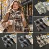 Soft Winter Scarf Thickened Neck Warmer Fashion Shawl Wrap for Women
