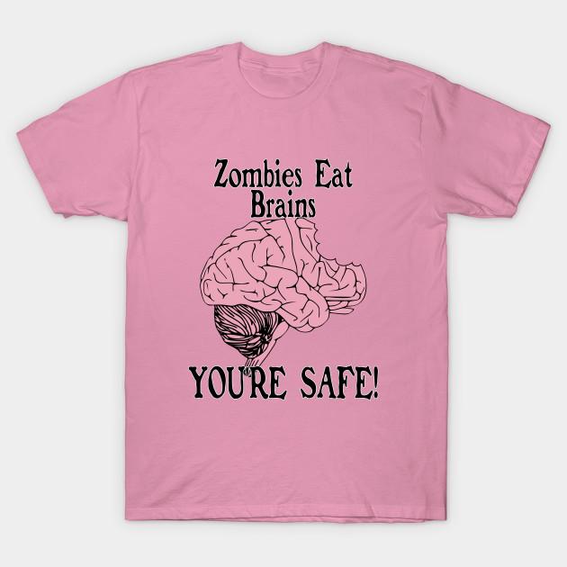 T Shirt Women Zombies Eat Brains Harajuku Print Kawaii Tshirt Summer Short Sleeve Female T-Shirt Top Tee