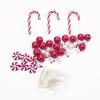 Christmas Vase Filler Beads White and Red Candy Cane Pearl Beads Acrylic Christmas Vase Filler Christmas Floating Pearls Filler