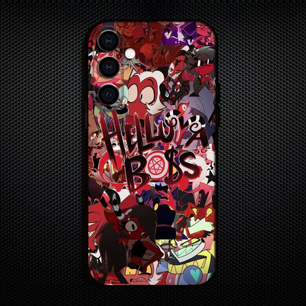 H-Helluva B-Boss Anime Phone Case For Samsung Galaxy A73,A72,A71,A70,A53,A52,A51,Others Soft Black Cover