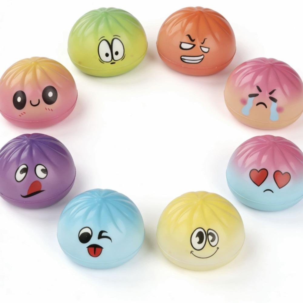 New Realistic Steamed Bun Squishy Toy Slow Recovery Stress Relief Toy Bola Pop It Fidget Toys Squishy Kawaii Sloth