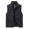 Men's Outdoor Waistcoat Casual Spring and Autumn Thin Autumn Solid Color Workwear Sleeveless Jacket