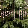 Spiral Twisted Acrylic Ornaments 12Pcs Colorful Icicle Ornaments, Ice Bar Hanging Decor for Christmas Tree, Texture Xmas Tree Trimmings Realistic