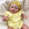 Золотые волосы Имитация игрушки Кукла реборн с желтым ажурным дизайном одежды для детей Праздничный подарок