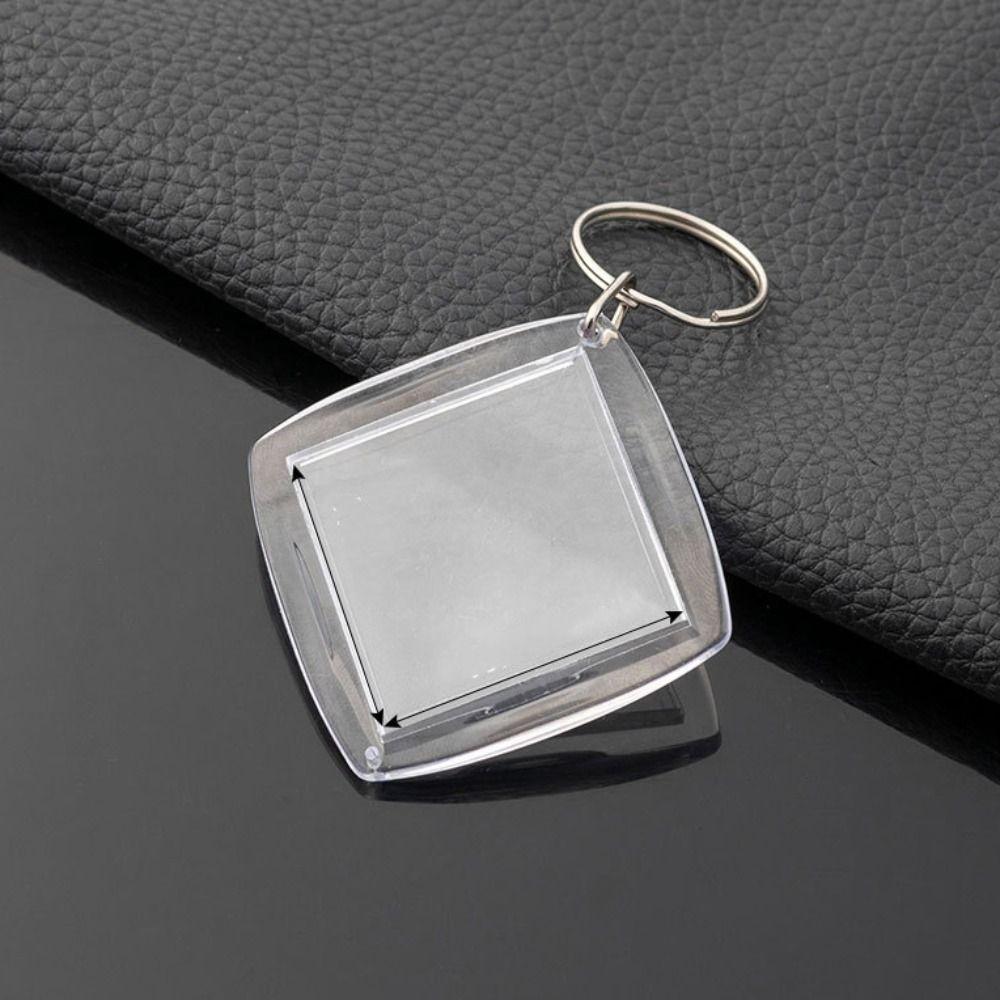 Прозрачный фотобрелок прямоугольная рамка для фотографий брелок модная пустая рамка брелок для девочек подарок