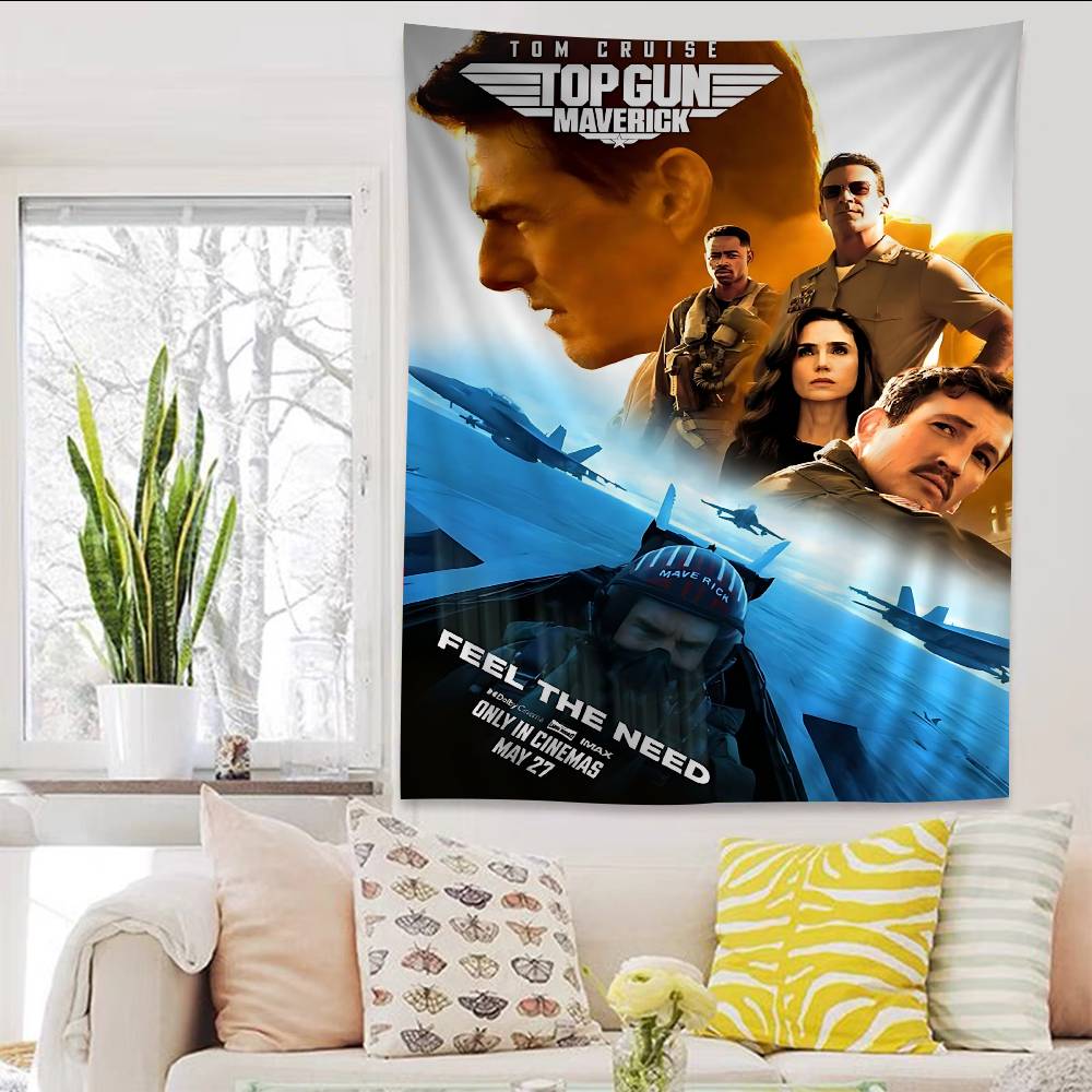Classic Action Movie TTop GGun Colorful Tapestry Wall Hanging Bohemian Wall Tapestries Mandala Wall Art Decor