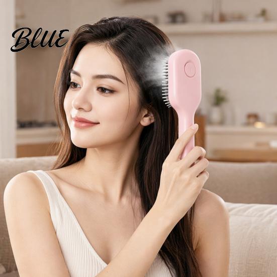 Расческа для контроля пушистости волос Электрическая Расческа-щетка с распылением и массажем USB-перезаряжаемая С паром и воздушной подушкой Без запутывания Распутыватель для сухих и поврежденных волос