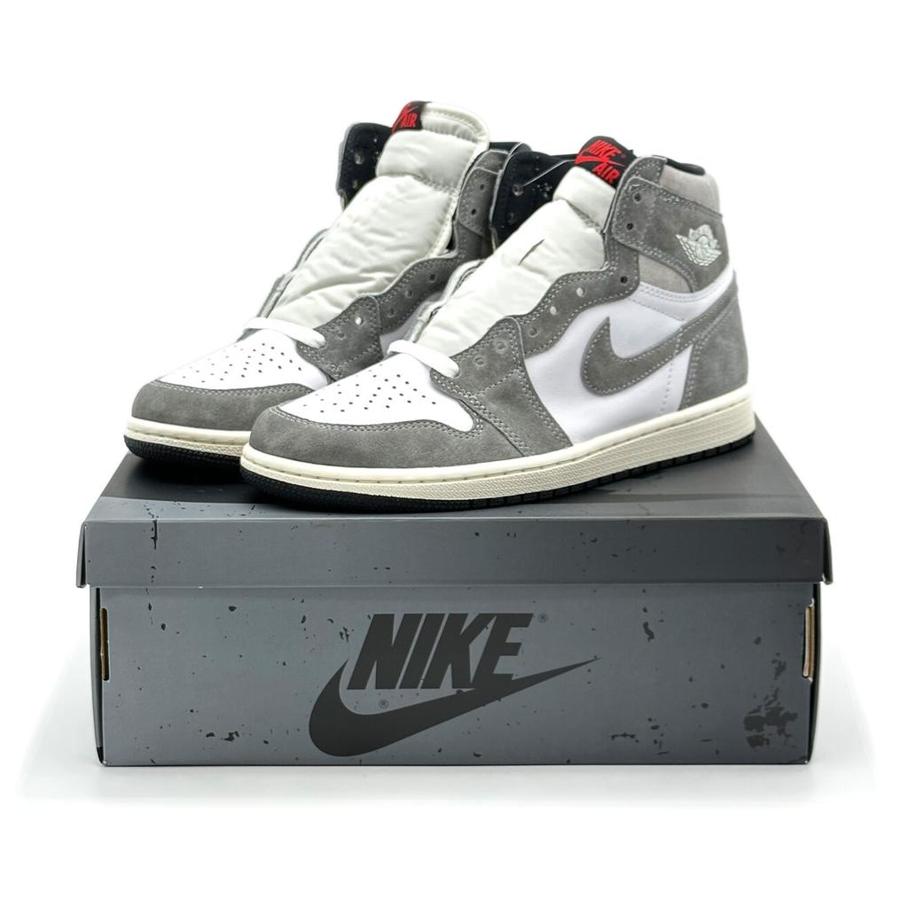 DZ5485-051 Nike Air Jordan 1 Retro High OG Washed Black Light Smoke Grey Sail