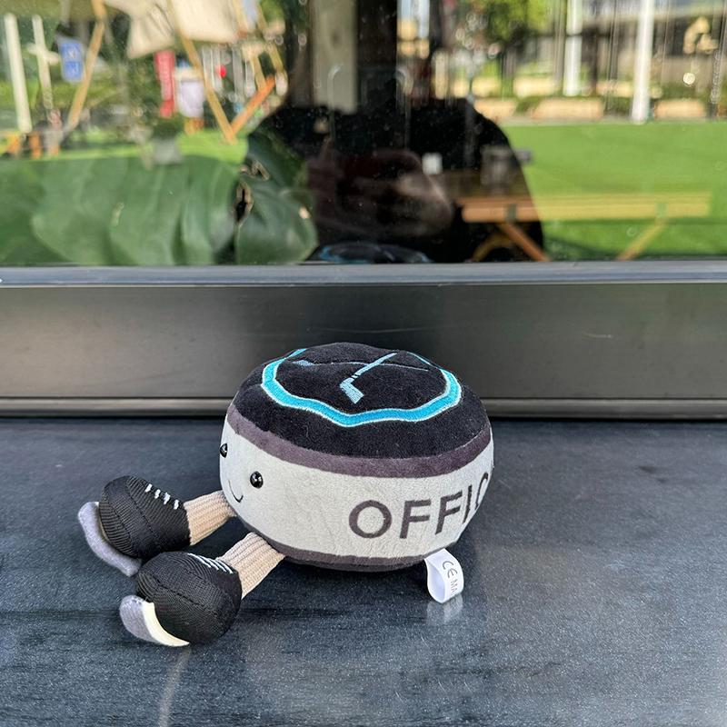 Cute Simulation Ball Series Plush Toy Keychain Cute Ice Hockey Tennis Baseball Badminton Soft Keychain Backpack Decoration Gifts