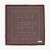 Healiote GEOMETRIC SCARF_BROWN
