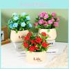 Foam Plastic Roses Artificial Flower Decorations With Art Basin Decor Interior