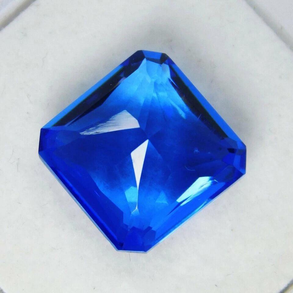 Stunning Natural Blue Sapphire Use For Making Ring 9-10 Ct Square Cut Gemstone