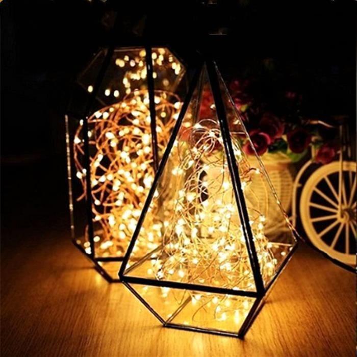 Guirlande lumineuse - WALCHO - 120 LED - 12m - Blanc chaud - Étanche IP65