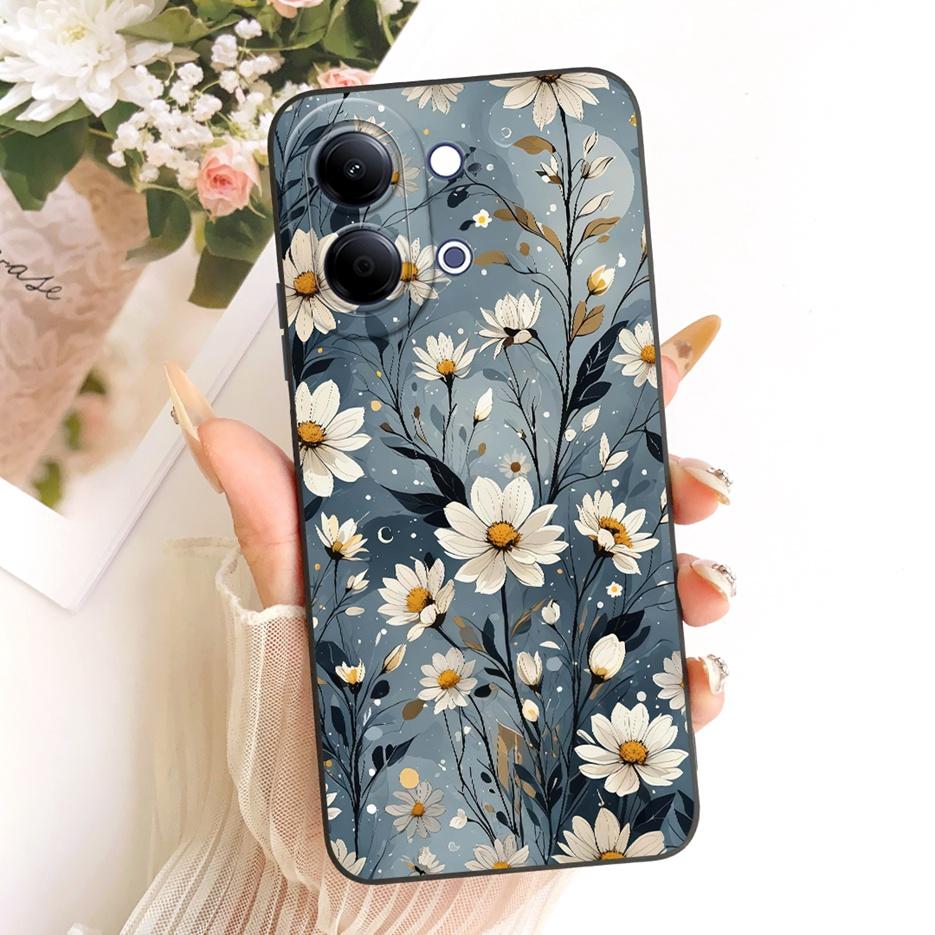 Для Vivo Y05 4G Чехол Новый Роскошный Бант Сердце с Рисунком Мягкий ТПУ Чехол для Телефона Для Vivo Y11d Y 05 VivoY05 VivoY11d Чехлы Сумки